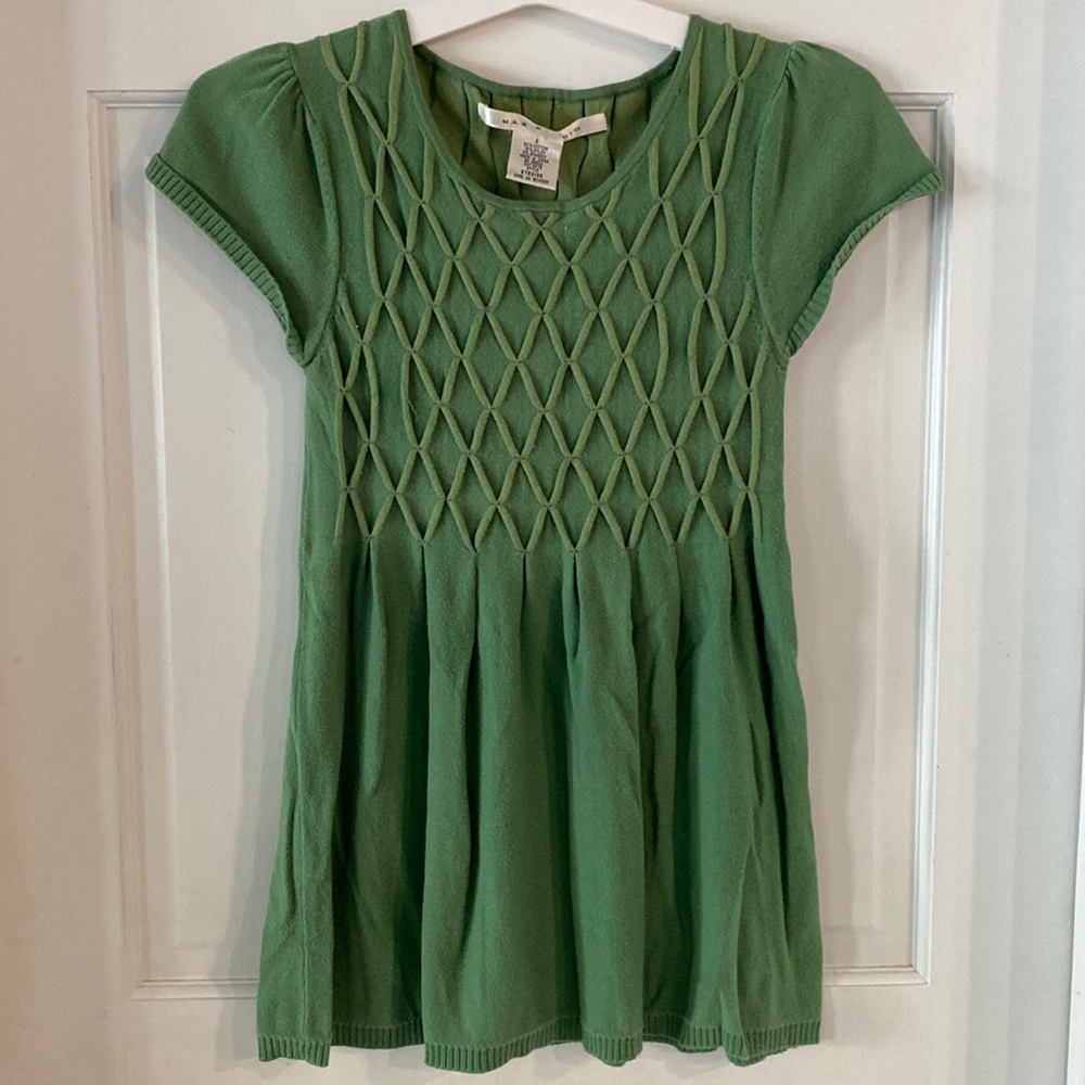 Green sweater blouse